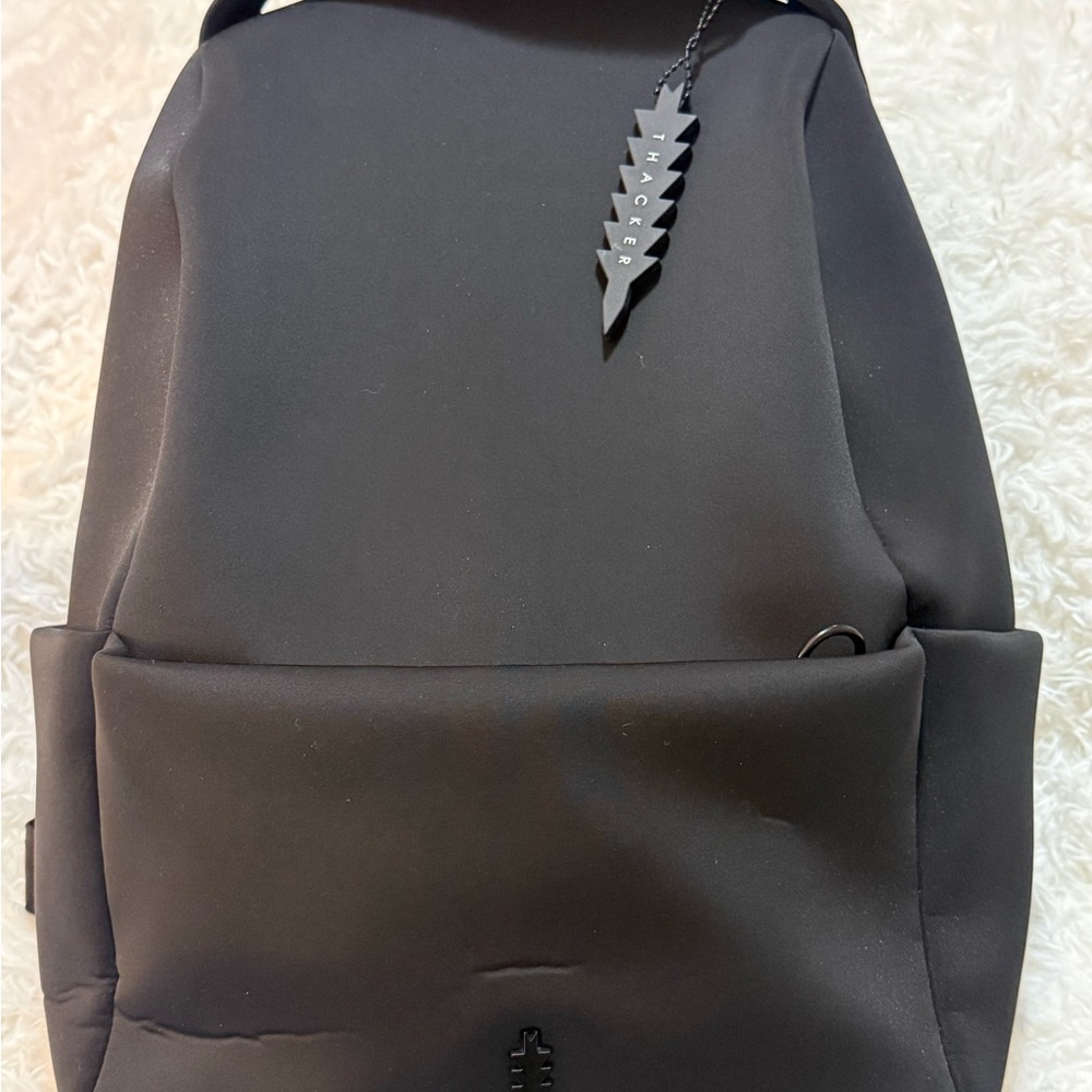 Thacker Brand Neoprene Black Backpack